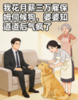 我花月薪三万雇保姆伺候狗，婆婆知道后气疯了