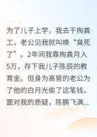 掏粪养娃，他白月光窃钱我杀疯了