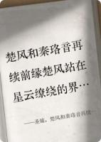 圣墟，楚风和秦珞音再续前缘